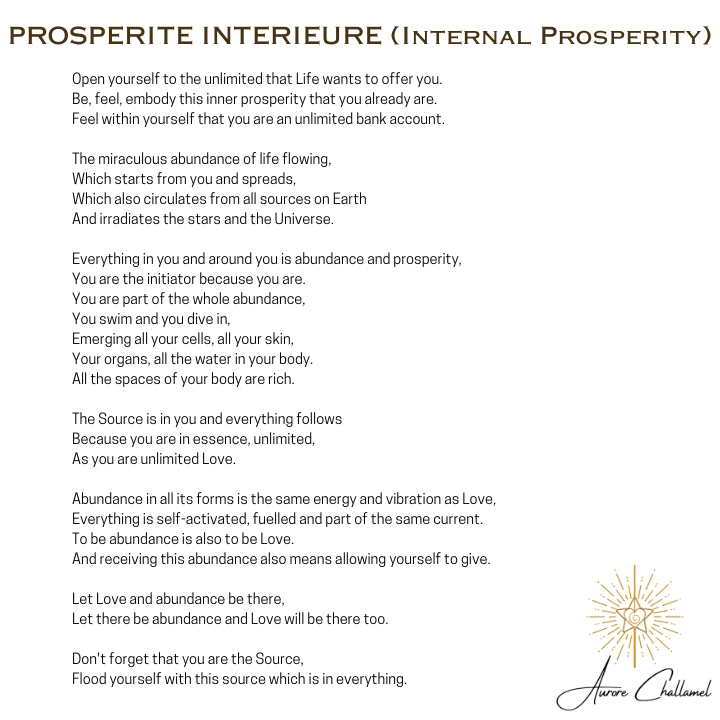 Inner prosperity