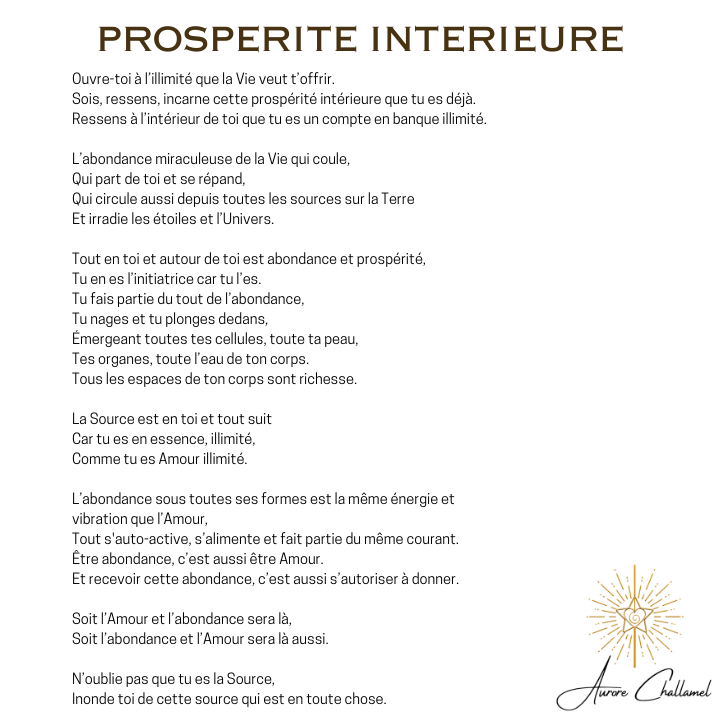 Inner prosperity